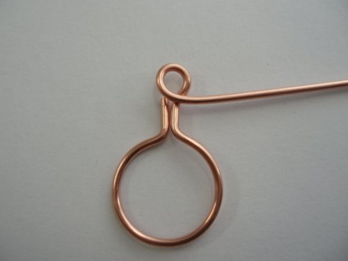 Abby Hook's Simple T-bar and Toggle Clasp - Form the second loop., Findings & Components, Toggles & Clasps, Earwire & Headpin, Filing, Finishing, Forging, Forging Jewelry, Jewelry Forging, Loops, Wire Loop, Wrapped Wire Loop, form a loop